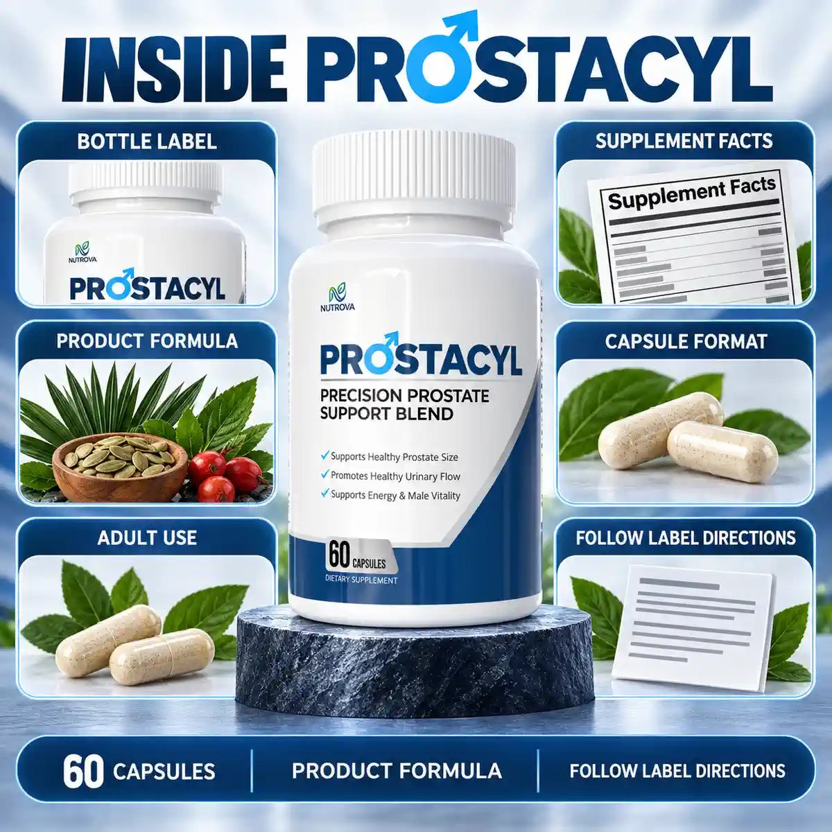 The Prostacyl ingredients marketing graphic
